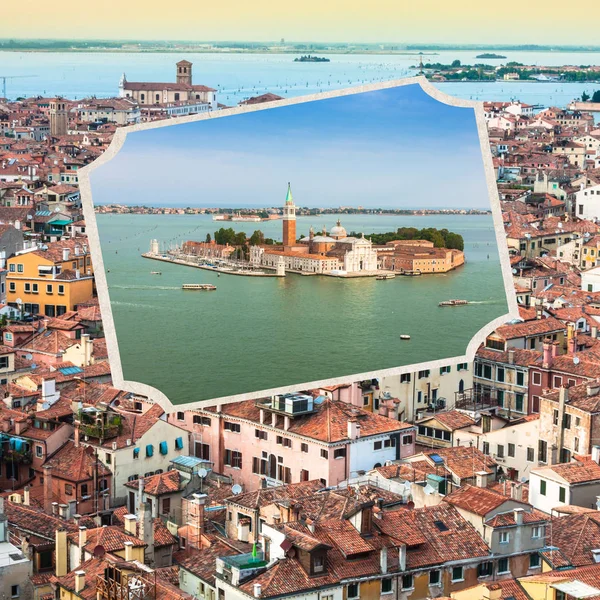 Collage Tourist Photos Italy — Stock Photo, Image
