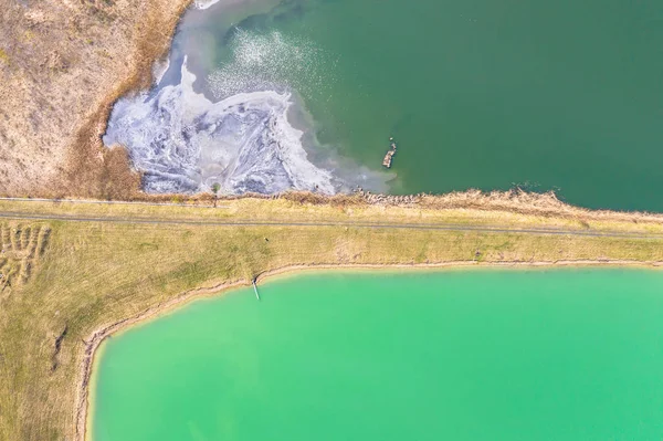 Aerial landscape from the drone — Stock Photo, Image