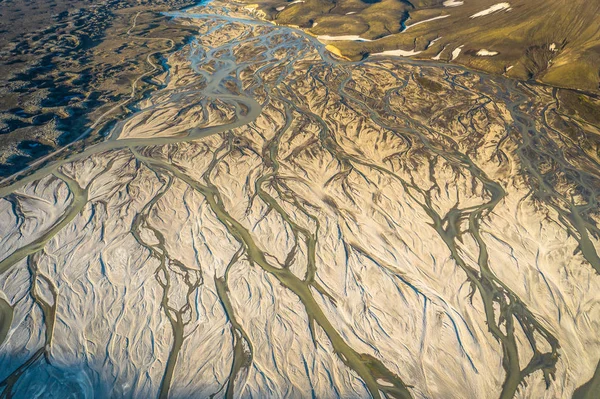 Islandia reserva natural landmannalaugar tierras altas. Imagen hecha b —  Fotos de Stock
