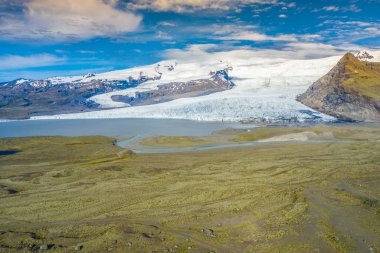 Vatnajokull Buzulu, Vatnajokull Milli Parkı. İzlanda'nın en büyükleri