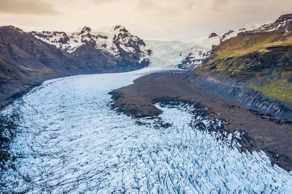 Glacier Skaftafell, parc national Vatnajokull en Islande. — Photo