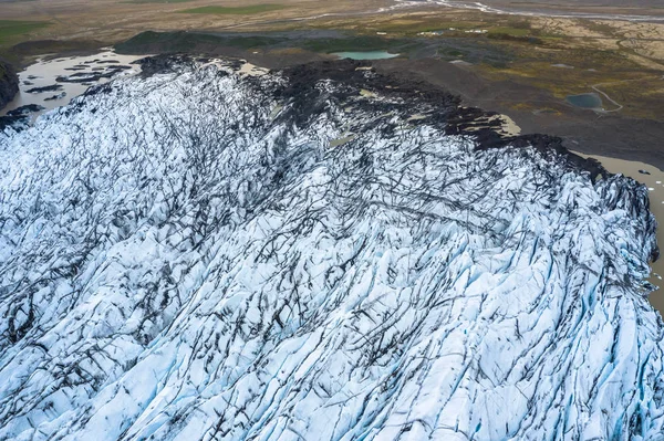 Skaftafell glaciär, Vatnajokull nationalpark på Island. — Stockfoto