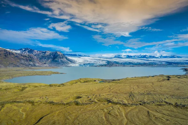 Vatnajokull gleccser, a Vatnajokull Nemzeti Park. Izland legnagyobb — Stock Fotó