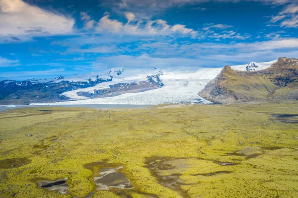 Vatnajokull gleccser, a Vatnajokull Nemzeti Park. Izland legnagyobb — Stock Fotó