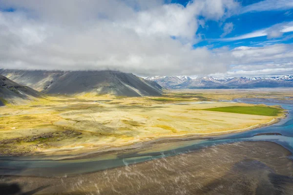 Légifelvétel Dél-Kelet Izlandra. Elsöprő kilátás Icelandi — Stock Fotó