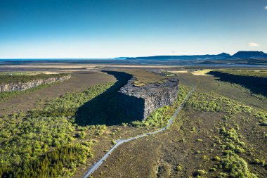 Kanyon Asbyrgi jokulsargljufur Milli Parkı, İzlanda