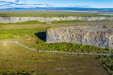 Kanyon Asbyrgi jokulsargljufur Milli Parkı, İzlanda