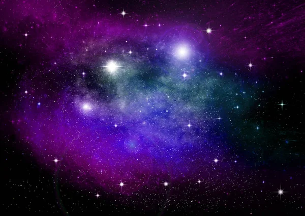 Stars, dust and gas nebula in a far galaxy. Elements of this image furnished by NASA