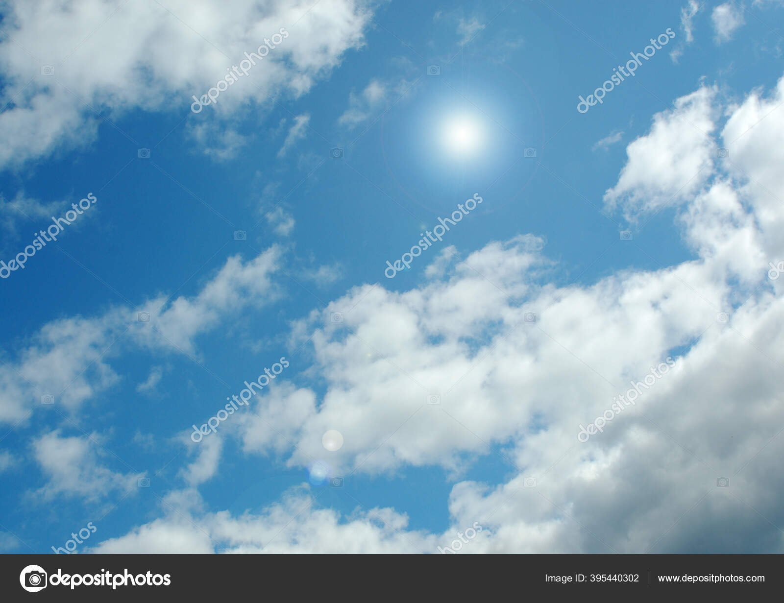 Latar Belakang Langit Berawan Stok Foto C Marusja2 395440302