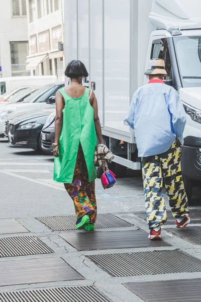 Milán Italia Junio Gente Moda Fuera Del Desfile Moda Marni — Foto de Stock