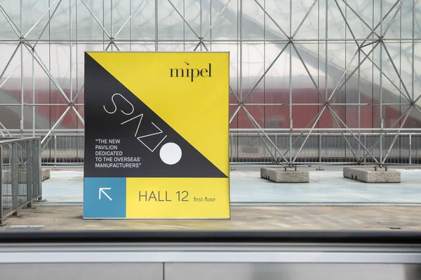 Milan Italy September Mipel Sign Homi Home International Show Point — Stock Photo, Image