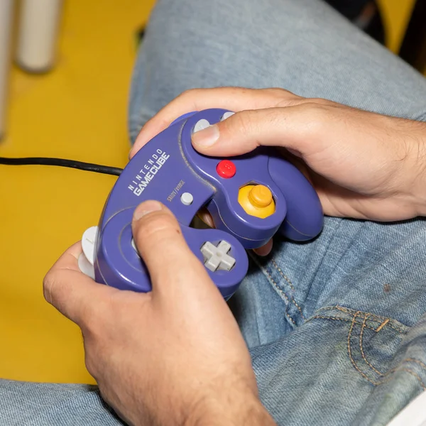 Milan Italy October Vintage Controller Games Week 2018 Event Dedicated — Stock Photo, Image