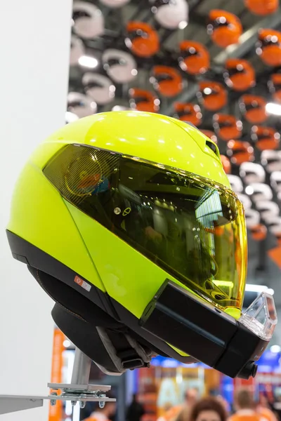 Milan Italië November Helm Tentoongesteld Eicma Internationale Motorfiets Tentoonstelling November — Stockfoto