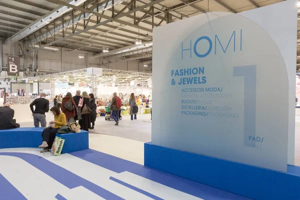 Milan Italy January People Visit Homi Home International Show Point — Stock Photo, Image