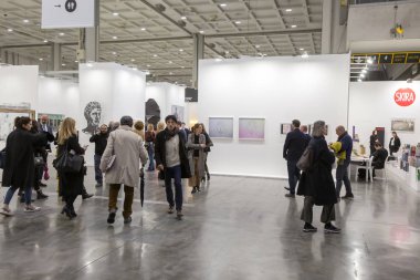 İnsanlar Miart 2019, Milano, İtalya ziyaret