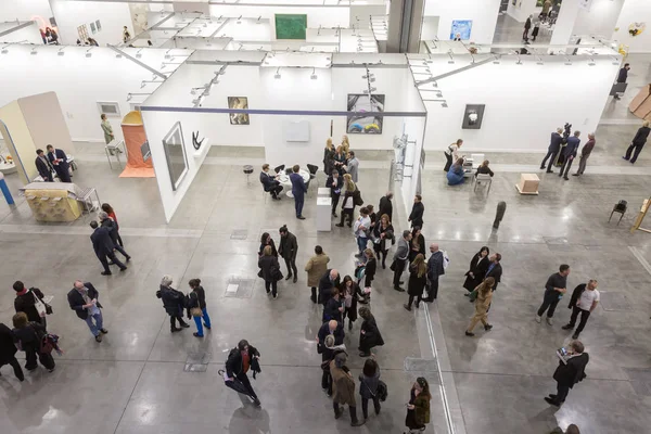 People visiting Miart 2019 in  Milan, Italy — Stock Photo, Image