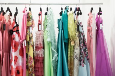 S Sposaitalia 2019 'de ekranda elbiseler Milan, Italya