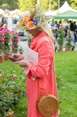 Milano, İtalya'da Orticola 2019'u ziyaret edenler