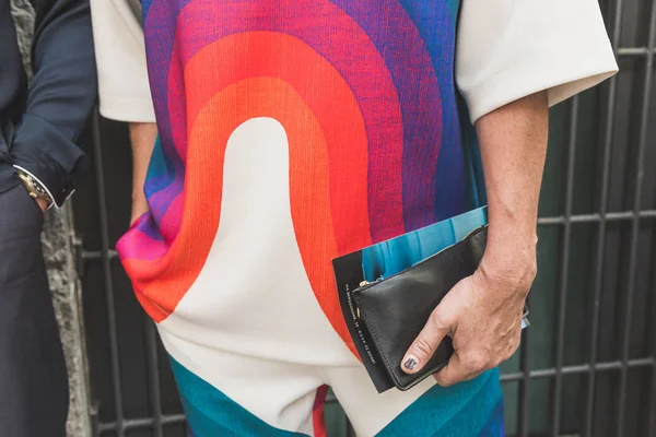 Деталь мішок на чоловіків Мілан тиждень моди — стокове фото