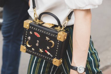 Ayrıntı çanta Milan erkekler moda haftası