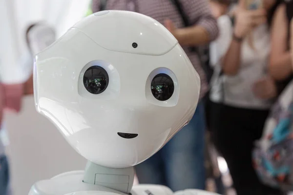 Robotlar Wired Next Fest 2019'da Milano, İtalya'da — Stok fotoğraf
