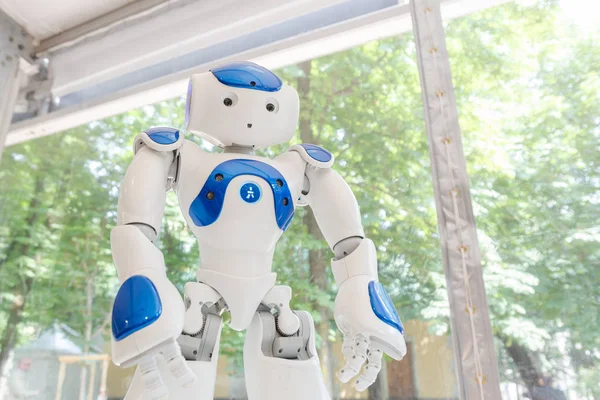 Nao robot a Wired Next fest 2019 Milánóban, Olaszország — Stock Fotó