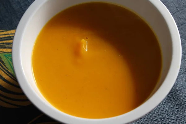 Bowl Carrot Soup — Stock Photo, Image