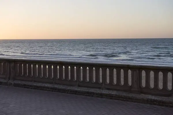 Frankrike Normandie Från Havet Cabourg Efter Solnedgången — Stockfoto