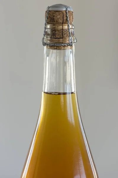 Francia Normandía Botella Sidra Con Corcho —  Fotos de Stock