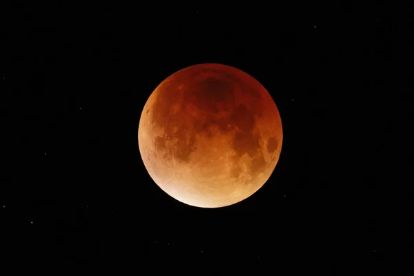 Marne Region Esternay Total Lunar Eclipse September 2015 Picture Taken — Stock Photo, Image