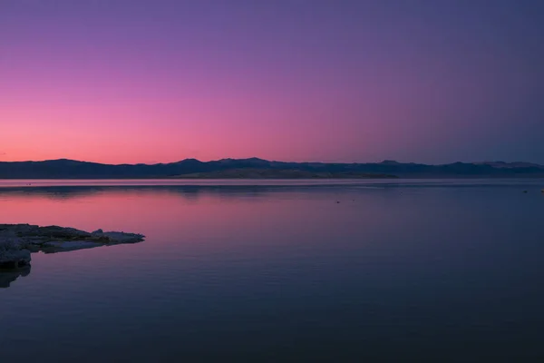 Usa California Mono Lake Sunset — Stock Photo, Image
