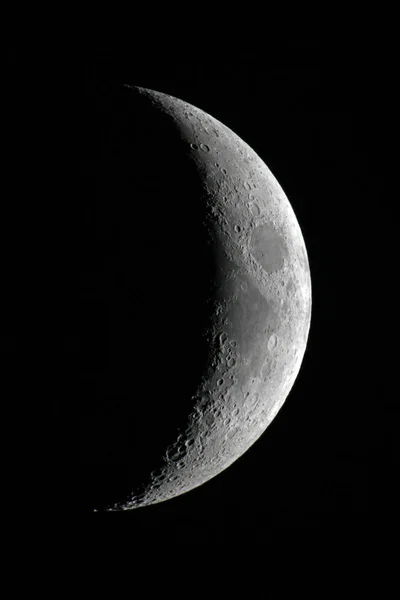 Seine Marne Crescent Moon Moon 5Th Day Its Lunation — Stock Photo, Image