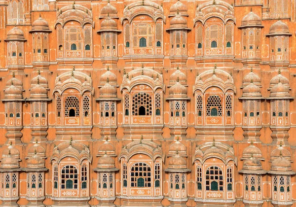 Índia Rajasthan Jaipur Detalhe Palácio Dos Ventos Hawa Mahal — Fotografia de Stock