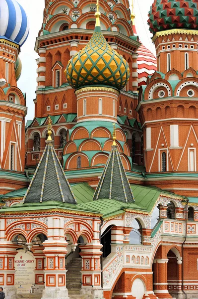 Russland Moskau Basilikum Kathedrale Roter Platz — Stockfoto