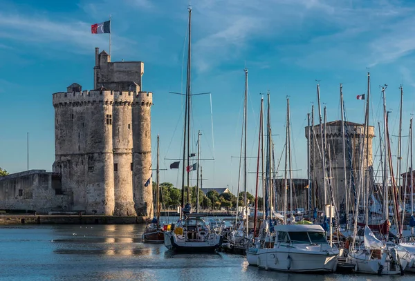 Fransa Charente Maritime Rochelle Vieux Limanı Saint Nicolas Kulesi Chaine — Stok fotoğraf