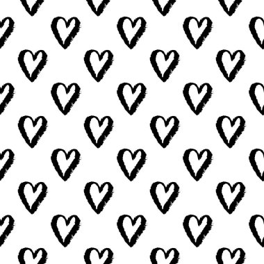 Vektör siyah kupa ile seamless modeli. Elle çizilmiş doku. 