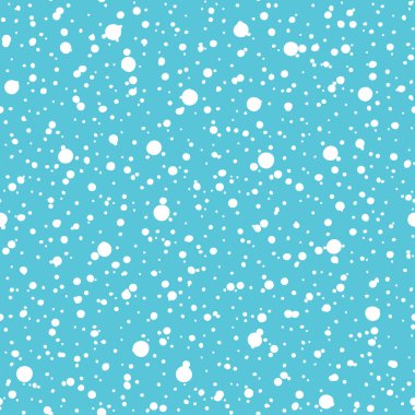 Kış tatili kar taneleri ile seamless modeli. Tebrik kartı için mavi zemin üzerine düşen kar vektör. 