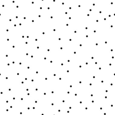 El çekilmiş siyah beyaz soyut konfeti seamless modeli. Pop sanat moda Festivali arka plan memphis tarzı.