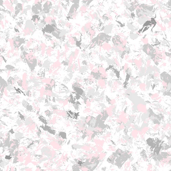 インク大理石のシームレス パターン ピンクとグレーのインクの抽象的なベクトルの背景 — ストックベクタ