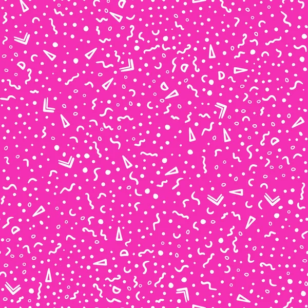 Düşen konfeti parti Dikişsiz desen vektör. Pop sanat moda Festivali arka plan.