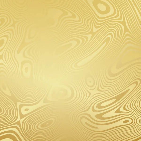 Luxe Gouden Achtergrond Vector Optische Flow Gestreepte Geometrische Textuur — Stockvector