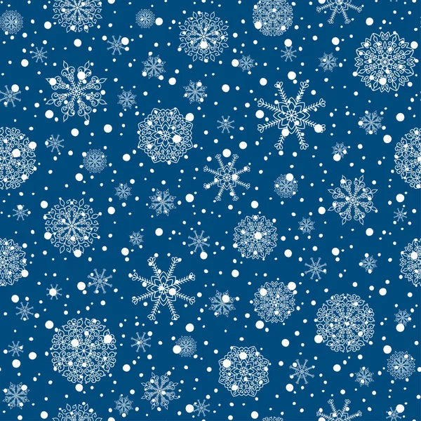 Zimní Dovolená Vektorové Pozadí Sněhem — Stockový vektor