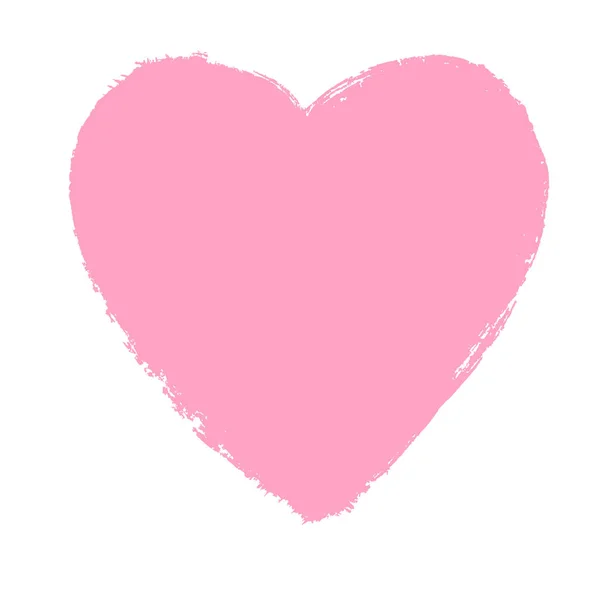 Розовый Ручной Рисунок Элемента Сердца Векторный Фон — стоковый вектор