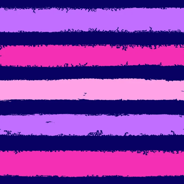 Dibujado Mano Rosa Azul Púrpura Tinta Abstracta Rayas Patrón Sin — Vector de stock