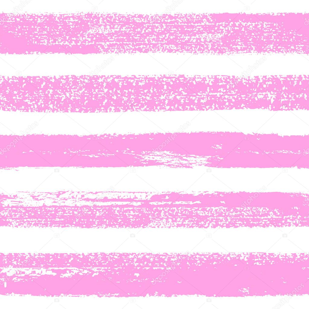 Vector pink striped seamless pattern. Woman style abstraction background