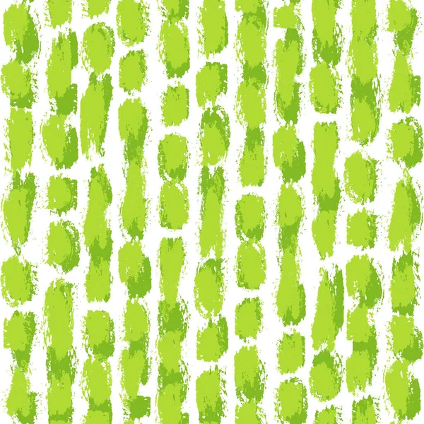 Handgezeichnete Grüne Abstrakte Gestreifte Nahtlose Grunge Textur Vegan Natur Bio — Stockvektor