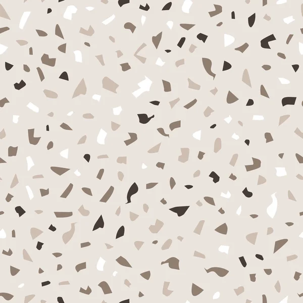 Vektor Terrazzo Boden Nahtloses Muster Modemarmor Abstrakt Auf Rosa Hintergrund — Stockvektor
