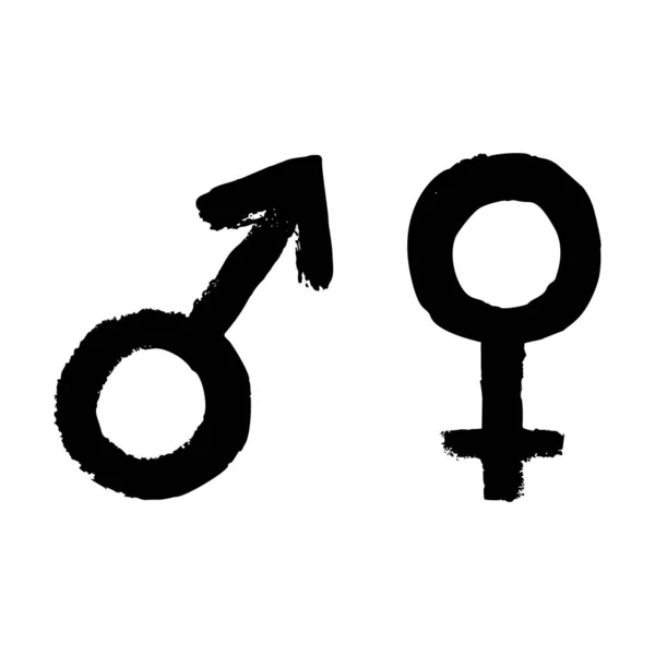 Vecteur Homme Femme Signe Icône Symbole Féminin Féminin Masculin — Image vectorielle