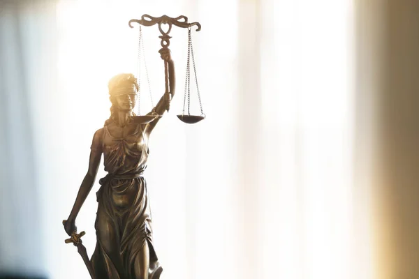 Statue Der Gerechtigkeit Lady Justice Rechtsrecht Beratung Und Gerechtigkeitskonzept — Stockfoto