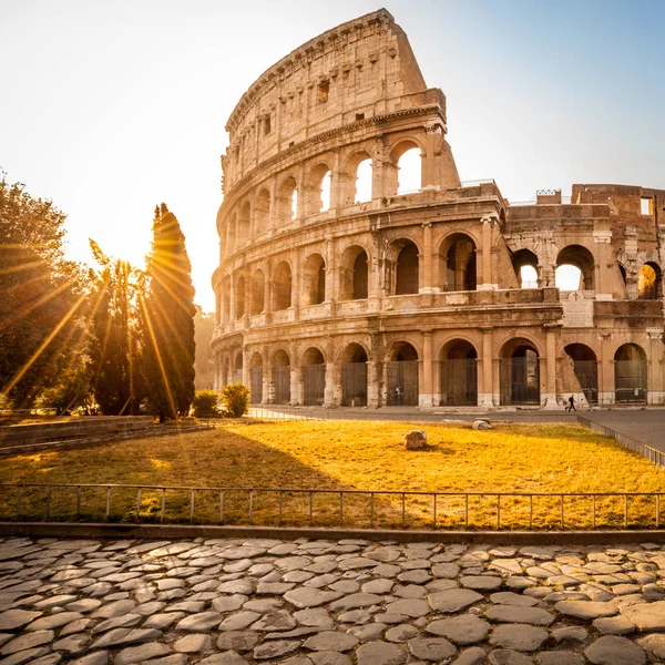 Колизей Рассвете Рим Италия Европа Рим Древняя Арена Гладиаторских Боев — стоковое фото